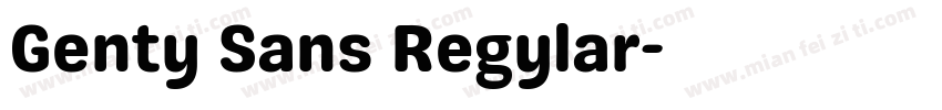 Genty Sans Regylar字体转换